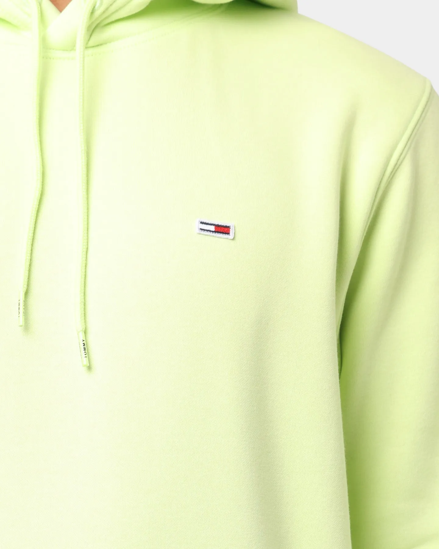 Tommy Jeans Regular Fleece Hoodie Faded Lime