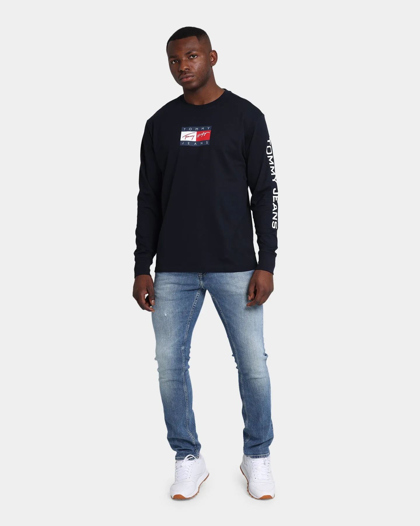 Tommy Jeans Street Archives Long Sleeve T-Shirt Desert Sky