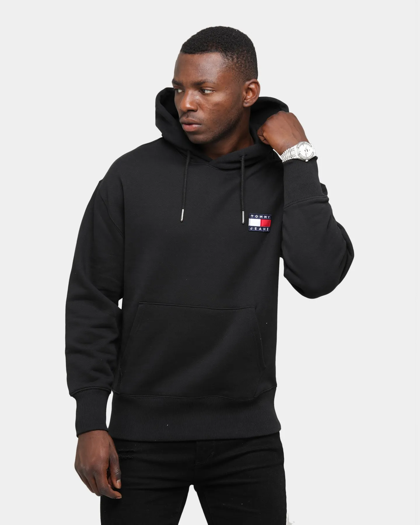 Tommy Jeans Tommy Badge Hoodie Black