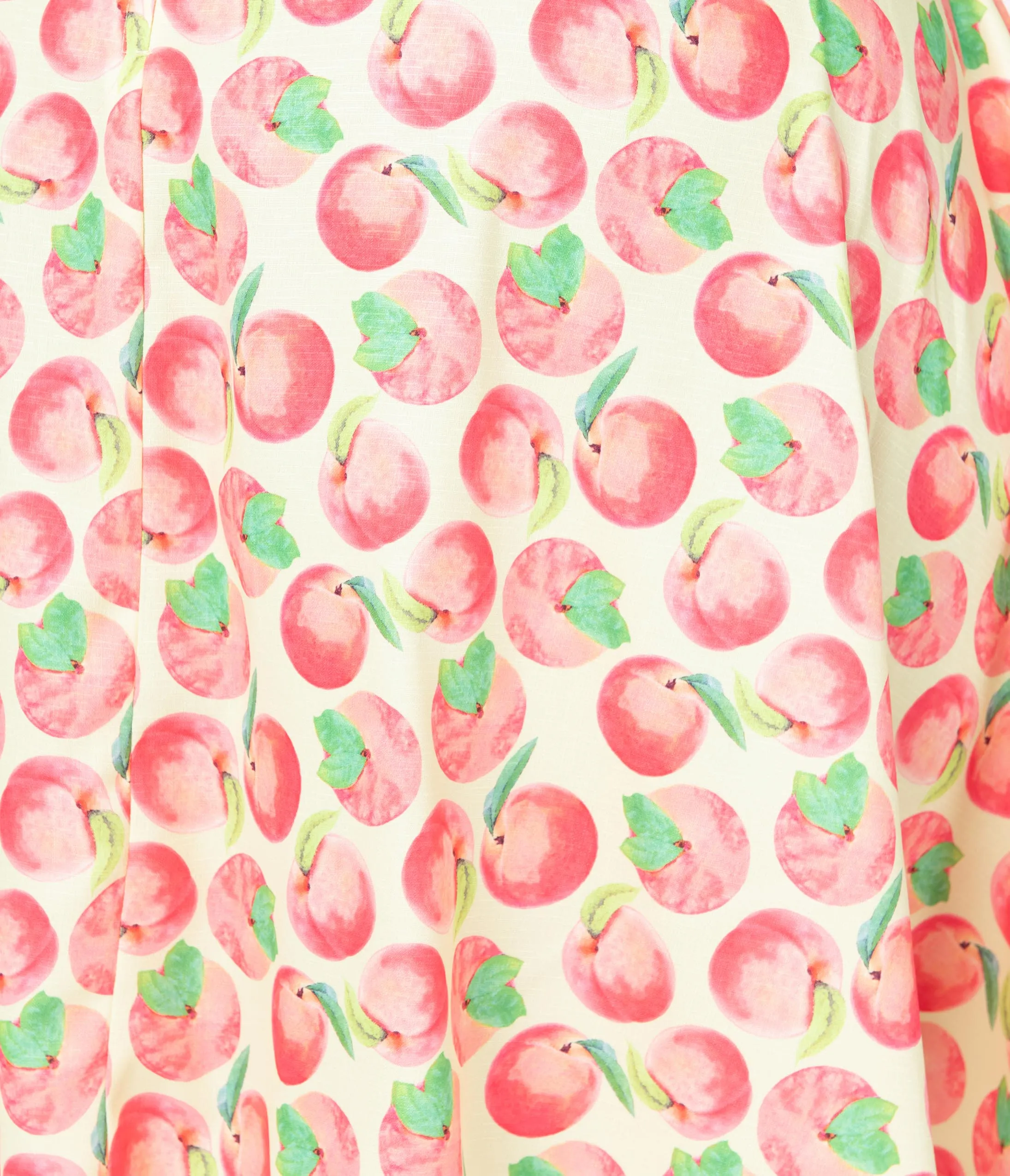 Unique Vintage Plus Size Peaches & Cream Print Rachel Swing Dress