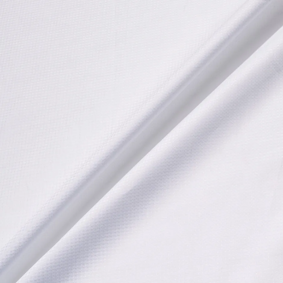 White Square Jacquard Superfine Pure Cotton