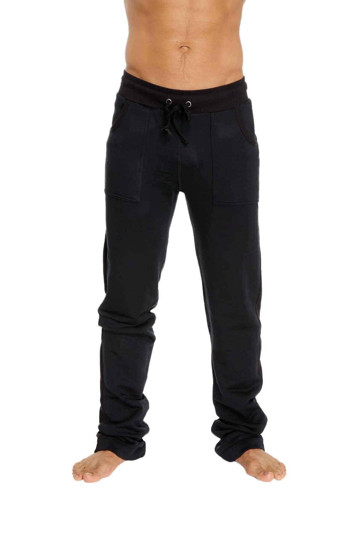 **Winter Collection** Mid-Weight Luxury-Fleece Track & Lounge Sweat Pant (Black)