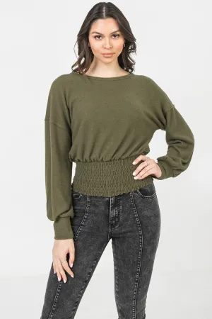 Women's A Knit Top Featuring Wide Neckline