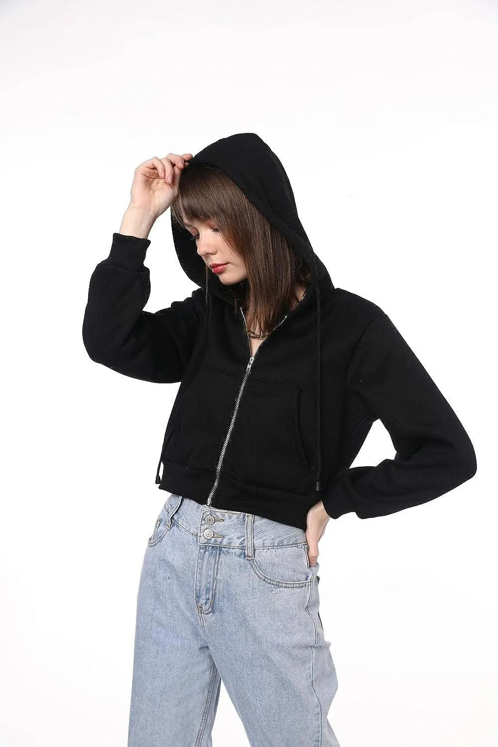 ZAFUL Women's Zip Up Thin Hoodies