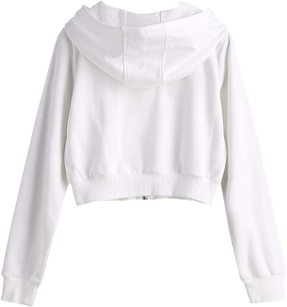 ZAFUL Women's Zip Up Thin Hoodies